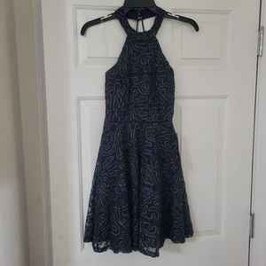 Navy and Gold Dress